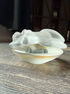 Lalique Crystal Perfume Bottle- unopened, signed, authentic Athena